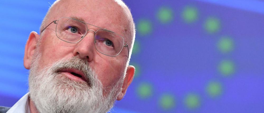 EU-Kommissionsvize Frans Timmermans hält das Einlenken der Brüsseler Behörde für verfrüht.