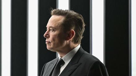 Elon Musk (am 22. März 2022 in Grünheide in Brandenburg)