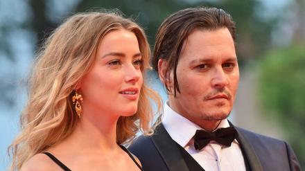 Johnny Depp und seine damalige Frau Amber Heard 2015 auf dem Filmfestival in Venedig.