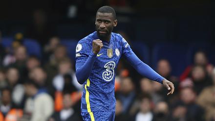 Noch in London, bald in Madrid. Antonio Rüdiger im Trikot von Chelsea.
