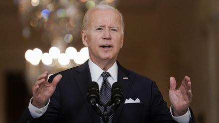 US-Präsident Joe Biden während einer Fernsehansprache am 02. Juni.