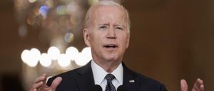 US-Präsident Joe Biden während einer Fernsehansprache am 02. Juni.