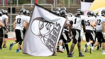 Die Berlin Rebels (hier bei einem Spiel im Jahr 2021) treffen im Mommsenstadion auf die Lions aus Braunschweig. 