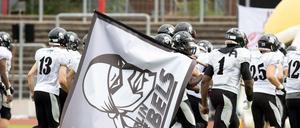 Die Berlin Rebels (hier bei einem Spiel im Jahr 2021) treffen im Mommsenstadion auf die Lions aus Braunschweig. 