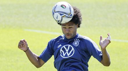 Gute Haltungsnoten. Serge Gnabry hat mit 20 Treffern in 31 Länderspielen die beste Torquote der aktuellen Nationalspieler.
