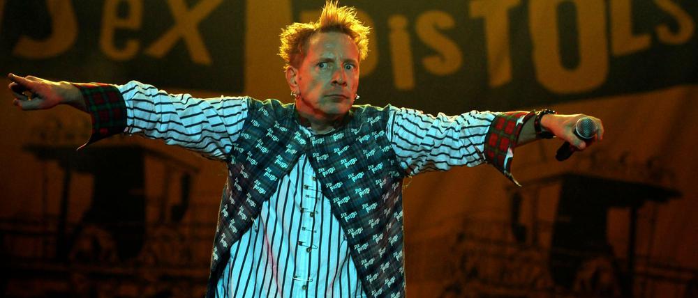 Forever Punk. Johnny Rotten bei einem Auftritt im Jahr 2008.