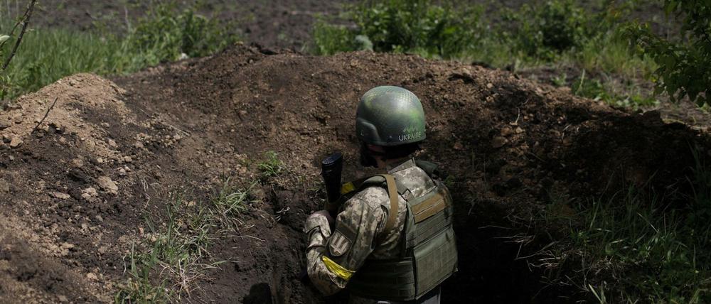 Ein ukrainischer Beobachtungsposten in der Region Kharkiv. (Symbolbild)