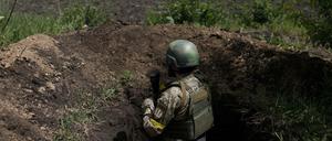 Ein ukrainischer Beobachtungsposten in der Region Kharkiv. (Symbolbild)