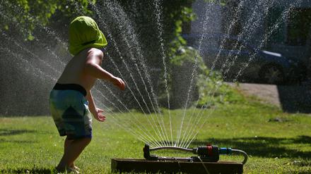 Heiße und dürre Sommer lassen den Wasserverbrauch in Brandenburg steigen. (Symbolbild)