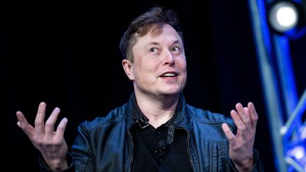 Elon Musk bei einer Veranstaltung am 11. April 2022 