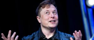 Elon Musk bei einer Veranstaltung am 11. April 2022