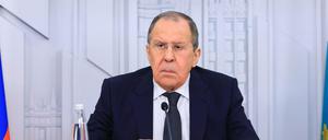 Sergej Lawrow ist Außenminister von Russland.