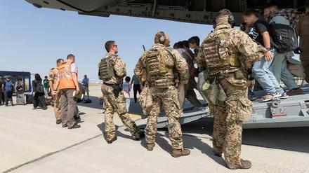 Evakuierung Schutzbedürftiger aus Afghanistan durch die Bundeswehr (Archivbild vom 26. August 2021)