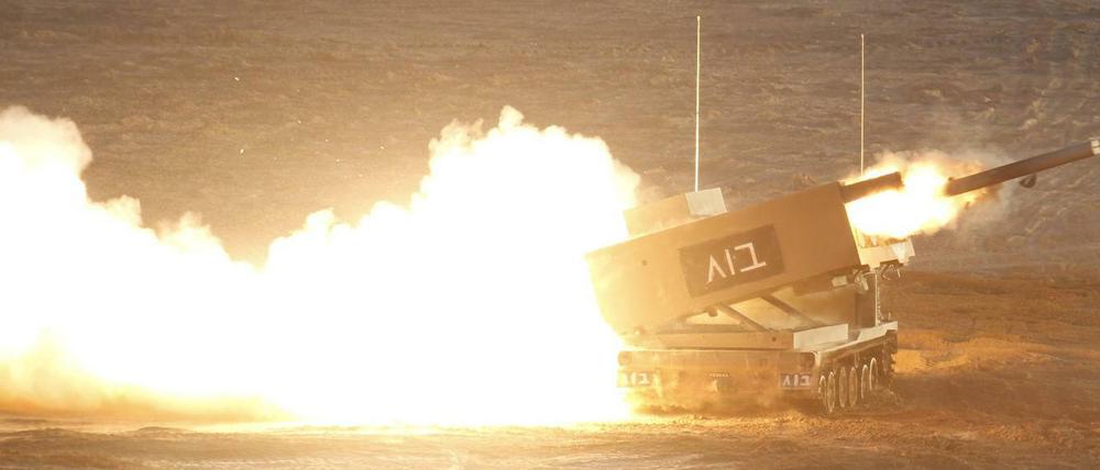 Schwere Waffe: Der Raketenwerfer M270 hat eine Reichweite von bis zu 80 Kilometern.