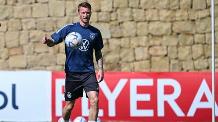 Aus besseren Tagen. Beim Trainingslager in Marbella war Marco Reus noch guter Dinge.