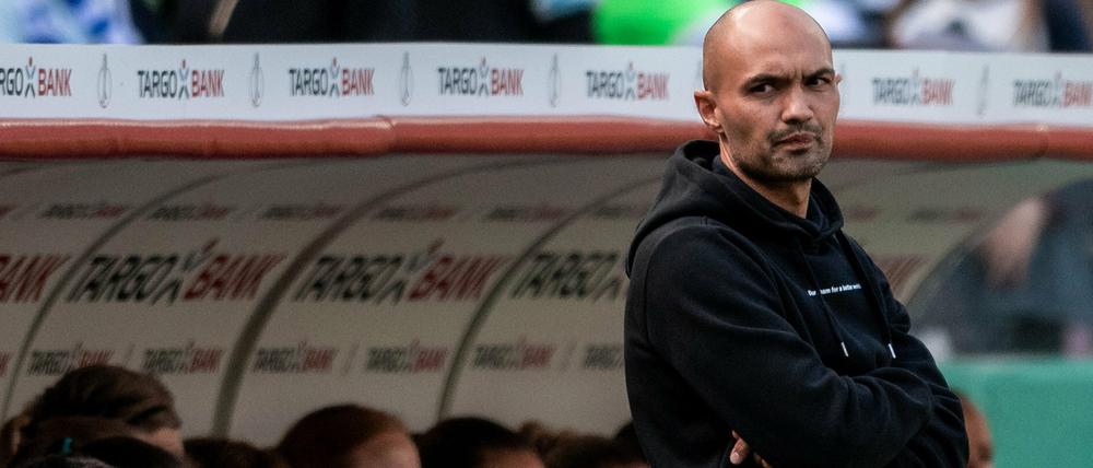 Zuletzt stand Sofian Chahed beim DFB-Pokalfinale an der Seitenlinie bei Turbine Potsdam.