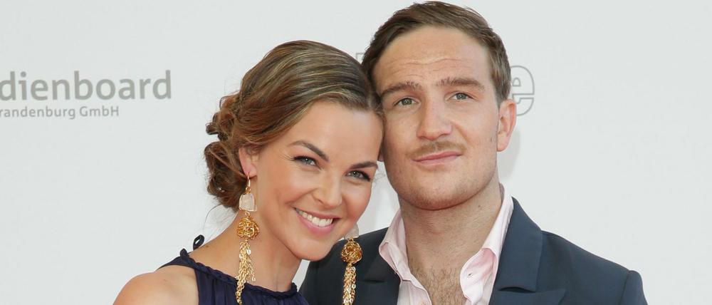 Stärken sich gegenseitig. Moderatorin Annika Lau mit Ehemann Frederick.