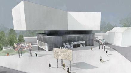 Hereinspaziert: So könnte das Comicmuseum nach einem Entwurf des Architekt Denys Kovalenko aussehen.