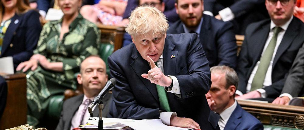 Britischer Premierminister Boris Johnson spricht im House of Commons in London