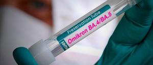 Die Omikron-Varianten BA.4 und BA.5 im Labor.