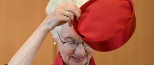 Doris König, Vorsitzende des Zweiten Senats beim Bundesverfassungsgericht, am Mittwoch bei der Urteilsverkündung.