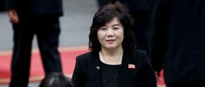 Die neue nordkoreanische Außenministerin Choe Son Hui im März 2019.