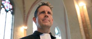Hier steht er und kann nicht anders: Olaf Latzel, Pastor der Bremer St. Martini-Gemeinde in Bremen.