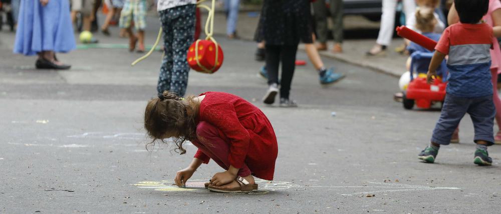 Eine temporäre Spielstraße in Berlin (Symbolbild).