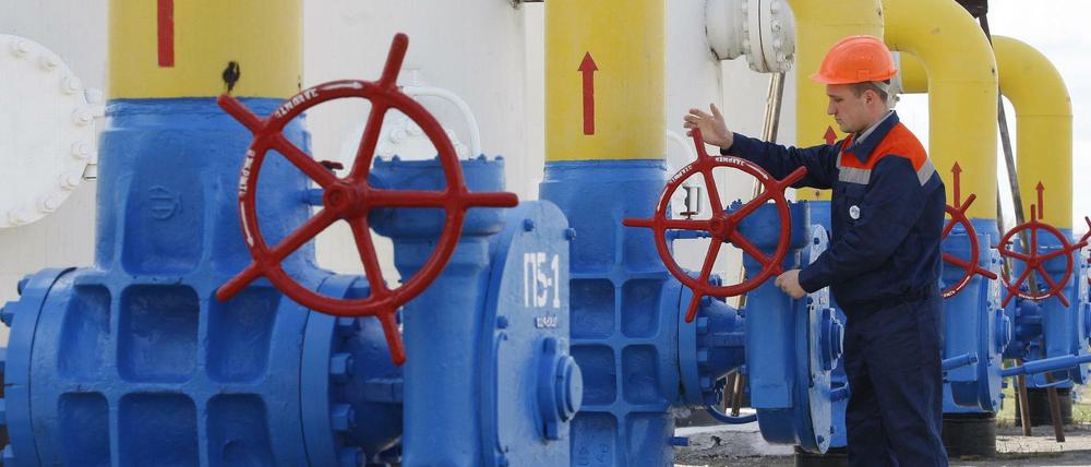 Verteilstation für russisches Gas in der Ukraine (Archivbild)