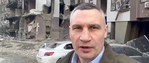 Kiews Bürgermeister Vitali Klitschko (am 28. April 2022 in Kiew)