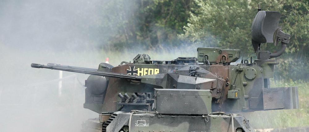 Ein Flugabwehrpanzer vom Typ Gepard der Bundeswehr (Symbolbild).