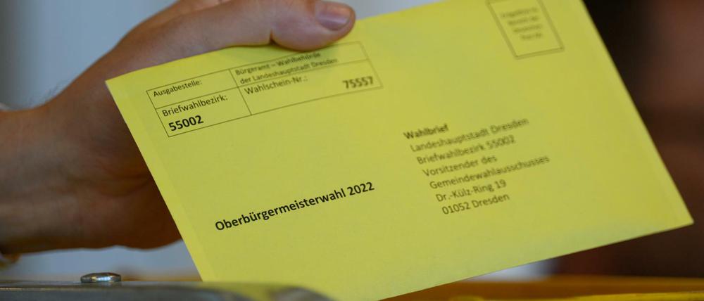 In Dresden wird im Juli noch einmal gewählt werden.