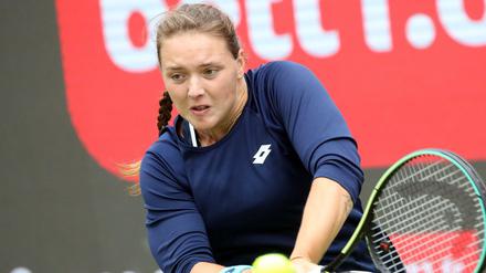 Gut gekämpft. Am Ende aber verlor Jule Niemeier ihr Erstrundenmatch gegen Belinda Bencic aus der Schweiz in drei Sätzen.