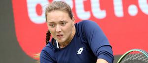 Gut gekämpft. Am Ende aber verlor Jule Niemeier ihr Erstrundenmatch gegen Belinda Bencic aus der Schweiz in drei Sätzen.