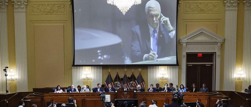 Im Fokus: Der ehemalige Vizepräsident Mike Pence.