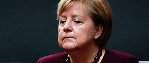Angela Merkel im Bundestag, Oktober 2021