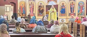 Zufluchtsort. Die Gemeinde von Pfarrer Oleh Polianko erlebt seit Kriegsbeginn in der Ukraine einen enormen Zulauf.