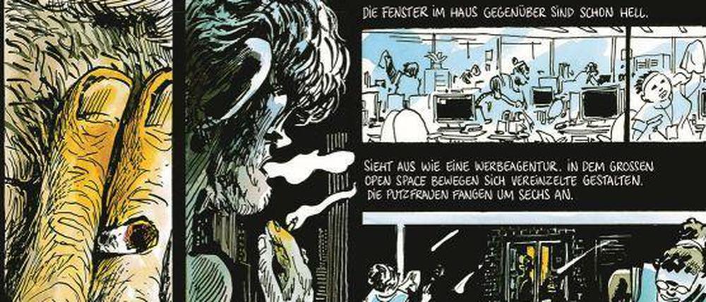 Vielschichtige Lektüre: Eine Seite aus „Vernon Subutex“.