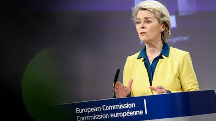 EU-Kommissionschefin Ursula von der Leyen empfiehlt den Kandidatenstatus für die Ukraine.