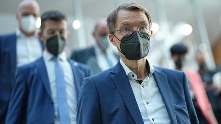Bundesgesundheitsminister Lauterbach bei einem Termin in Berlin. 