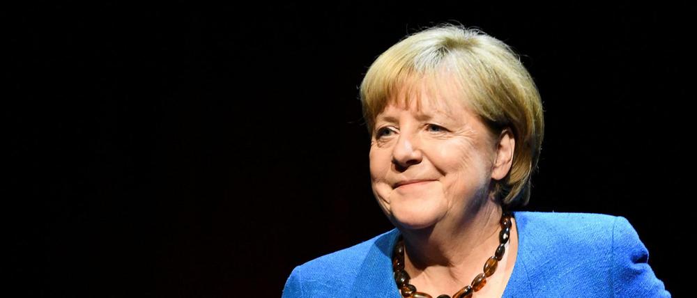 Ex-Bundeskanzlerin Angela Merkel (CD) am 7. Juni 2022 im Berliner Ensemble