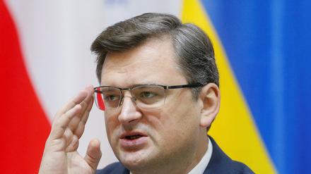 Dmytro Kuleba, Außenminister der Ukraine, konnte aus Sicherheitsgründen nicht an der gesamten "Anne Will"-Sendung teilnehmen.