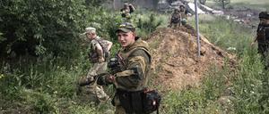 Ukrainische Soldaten im Donbass
