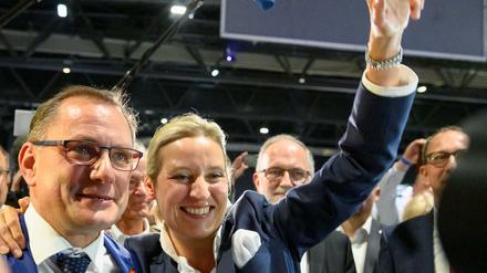 Die neue AfD-Spitze: Tino Chrupalla and Alice Weidel