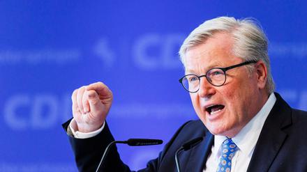 Niedersachsens Wirtschaftsminister Althusmann (CDU) hält das Ziel vollständig gefüllter Gasspeicher für gefährdet. 
