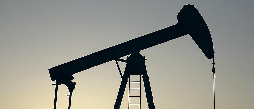 Erdöl wird mit Hilfe eines Tiefpumpenantriebes gefördert (Archivfoto).