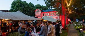 Abendstimmung am Wannsee. Nach Franziska Giffeys Motivationsrede folgte das Netzwerken.