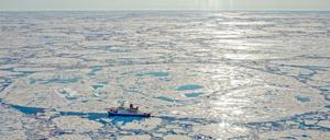 Bislang wagen sich eher nur Eisbrecher wie das Forschungsschiff "Polarstern" des Alfred-Wegener-Instituts in die auch im Sommer eisreichen Regionen des Nordpolarmeers vor.
