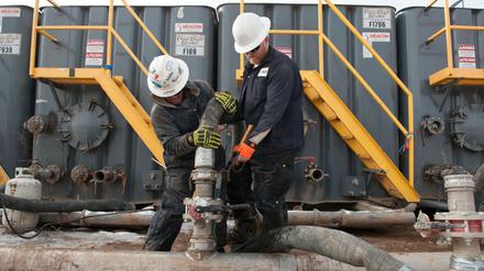 Ölförderung per Fracking in den USA (Archivbild)