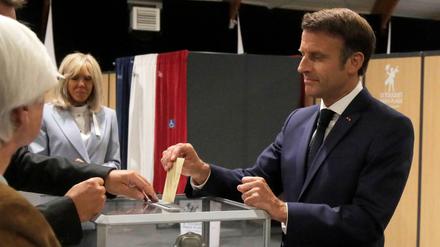 Die Parlamentswahl in Frankreich könnte für Präsident Emmanuel Macron mit einer Enttäuschung enden.